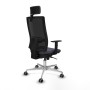 Office Chair with Headrest Piqueras y Crespo 1D086G2 Dark grey