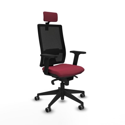 Office Chair with Headrest Piqueras y Crespo 2D066G2 Maroon
