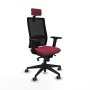 Office Chair with Headrest Piqueras y Crespo 2D066G2 Maroon