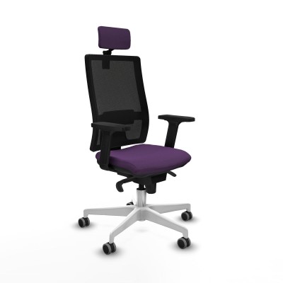 Office Chair with Headrest Piqueras y Crespo 2D026G2 Purple