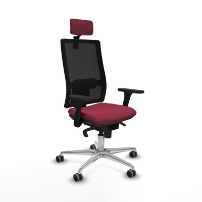Office Chair with Headrest Piqueras y Crespo 3D086G2 Maroon