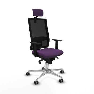 Chaise de Bureau avec Appui-tête Piqueras y Crespo 1D086G2 Violet