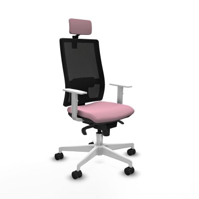 Office Chair with Headrest Piqueras y Crespo 4B026N2 Pink