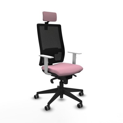 Office Chair with Headrest Piqueras y Crespo 4B066G2 Pink