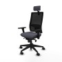 Office Chair with Headrest Piqueras y Crespo 3D066N2 Dark grey