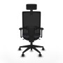 Office Chair with Headrest Piqueras y Crespo 3D066N2 Dark grey