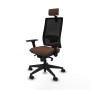 Office Chair with Headrest Piqueras y Crespo 3D066N2 Dark brown