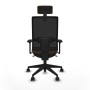 Office Chair with Headrest Piqueras y Crespo 3D066N2 Dark brown