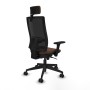 Office Chair with Headrest Piqueras y Crespo 3D066N2 Dark brown