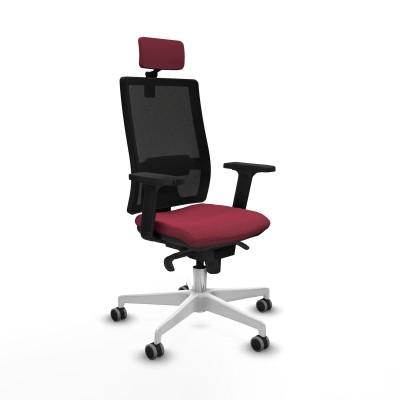 Chaise de Bureau avec Appui-tête Piqueras y Crespo 2D026G2 Bordeaux