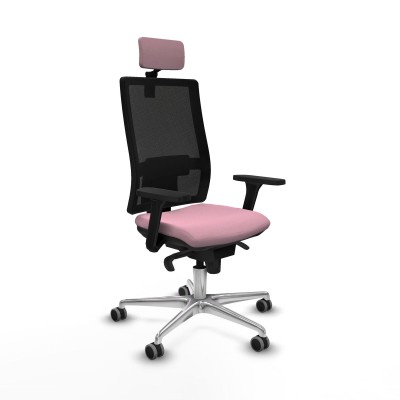 Office Chair with Headrest Piqueras y Crespo 3D086G2 Pink