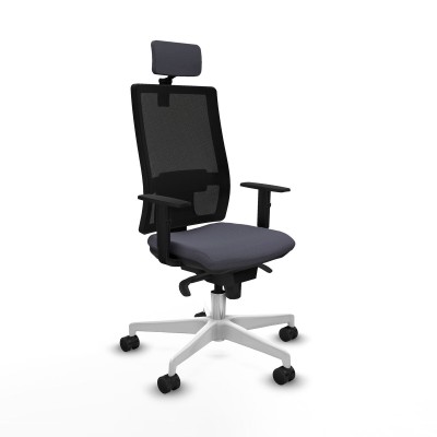 Chaise de Bureau avec Appui-tête Piqueras y Crespo 1D026N2 Gris foncé
