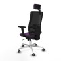 Chaise de Bureau avec Appui-tête Piqueras y Crespo 2D086G2 Violet