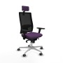 Chaise de Bureau avec Appui-tête Piqueras y Crespo 3D086G2 Violet
