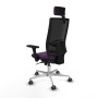 Chaise de Bureau avec Appui-tête Piqueras y Crespo 3D086G2 Violet