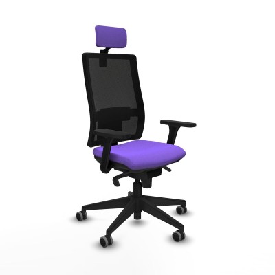Chaise de Bureau avec Appui-tête Piqueras y Crespo 3D066G2 Lila