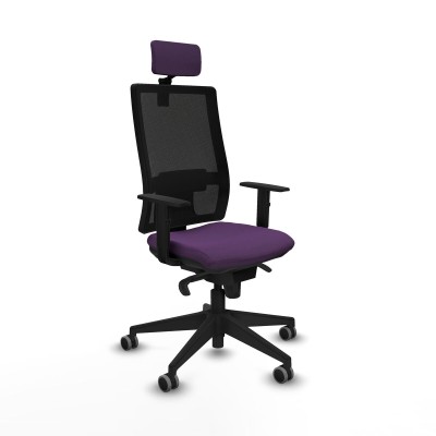 Chaise de Bureau avec Appui-tête Piqueras y Crespo 1D066G2 Violet