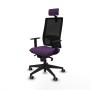 Office Chair with Headrest Piqueras y Crespo 1D066G2 Purple