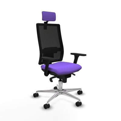 Office Chair with Headrest Piqueras y Crespo 3D086N2 Lilac