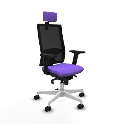 Office Chair with Headrest Piqueras y Crespo 2D026N2 Lilac