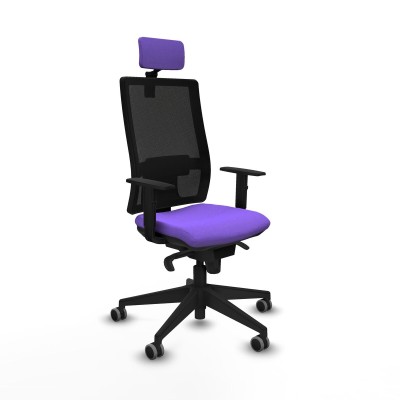 Office Chair with Headrest Piqueras y Crespo 1D066G2 Lilac