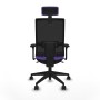 Office Chair with Headrest Piqueras y Crespo 3D066N2 Lilac