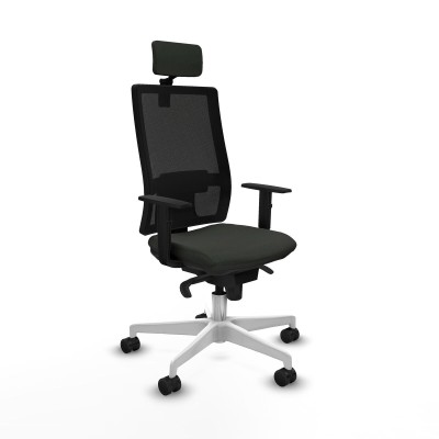 Office Chair with Headrest Piqueras y Crespo 1D026N2 Black