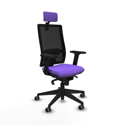 Office Chair with Headrest Piqueras y Crespo 2D066G2 Lilac