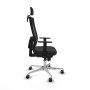 Chaise de Bureau avec Appui-tête Piqueras y Crespo 1D086G2 Noir