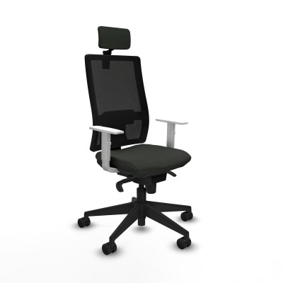 Office Chair with Headrest Piqueras y Crespo 4B066N2 Black