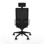 Office Chair with Headrest Piqueras y Crespo 4B066N2 Black