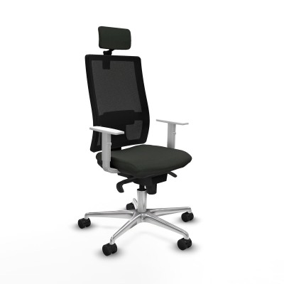 Office Chair with Headrest Piqueras y Crespo 4B086N2 Black
