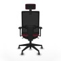 Office Chair with Headrest Piqueras y Crespo 3D066G2 Maroon
