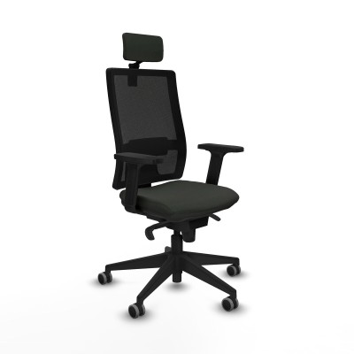 Office Chair with Headrest Piqueras y Crespo 2D066G2 Black