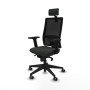 Office Chair with Headrest Piqueras y Crespo 2D066G2 Black
