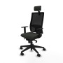 Office Chair with Headrest Piqueras y Crespo 1D066N2 Black