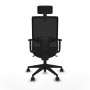 Office Chair with Headrest Piqueras y Crespo 1D066N2 Black