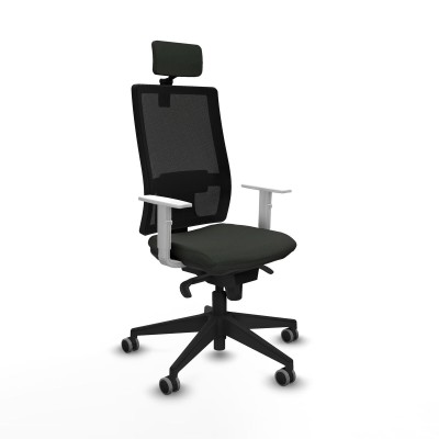 Office Chair with Headrest Piqueras y Crespo 4B066G2 Black