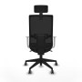 Office Chair with Headrest Piqueras y Crespo 4B066G2 Black