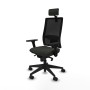 Office Chair with Headrest Piqueras y Crespo 3D066N2 Black
