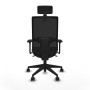 Office Chair with Headrest Piqueras y Crespo 3D066N2 Black