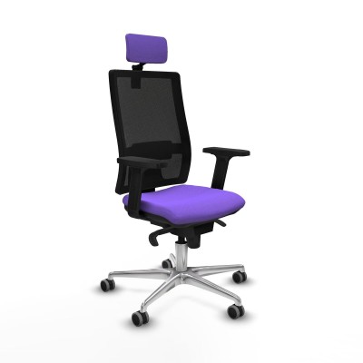 Office Chair with Headrest Piqueras y Crespo 2D086G2 Lilac