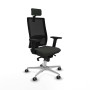 Office Chair with Headrest Piqueras y Crespo 2D086G2 Black