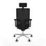 Office Chair with Headrest Piqueras y Crespo 2D086G2 Black