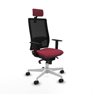 Chaise de Bureau avec Appui-tête Piqueras y Crespo 1D026N2 Bordeaux