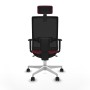 Chaise de Bureau avec Appui-tête Piqueras y Crespo 1D026N2 Bordeaux