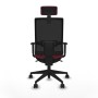 Chaise de Bureau avec Appui-tête Piqueras y Crespo 1D066N2 Bordeaux