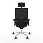 Chaise de Bureau avec Appui-tête Piqueras y Crespo 3D086N2 Noir