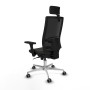 Chaise de Bureau avec Appui-tête Piqueras y Crespo 3D086G2 Noir