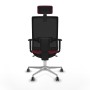 Office Chair with Headrest Piqueras y Crespo 1D086G2 Maroon